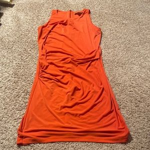 New Micheal Kors Body Con Orange Dress Size Small